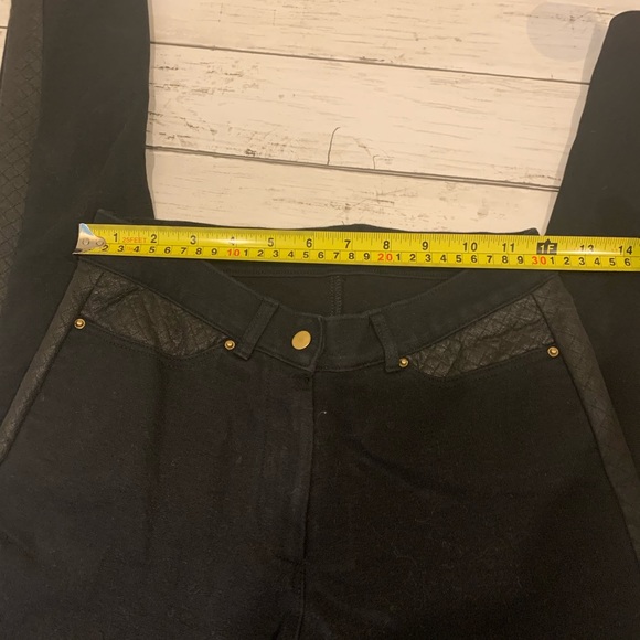 Zara black jeggings leggings with zipper medium - Picture 6 of 9